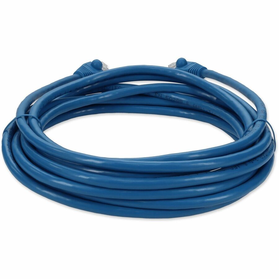 AddOn 12ft RJ-45 (Male) to RJ-45 (Male) Blue Snagless Cat6A STP PVC Copper Patch Cable