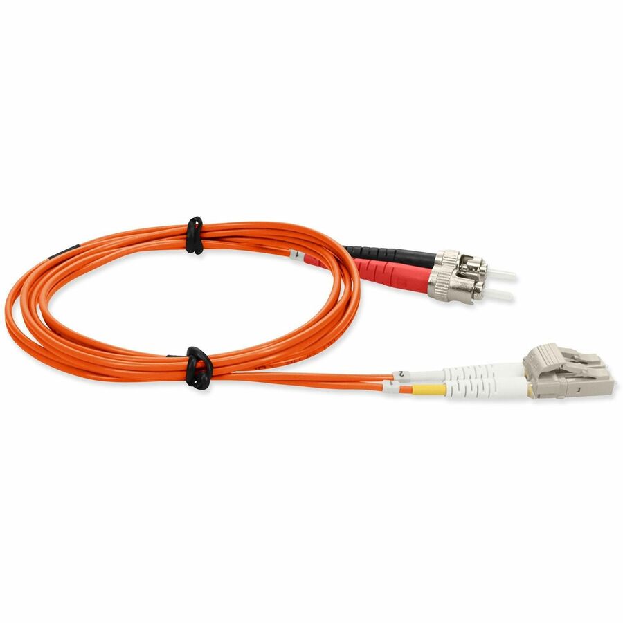 AddOn 5m LC (Male) to ST (Male) Orange OM3 Duplex Fiber OFNR (Riser-Rated) Patch Cable