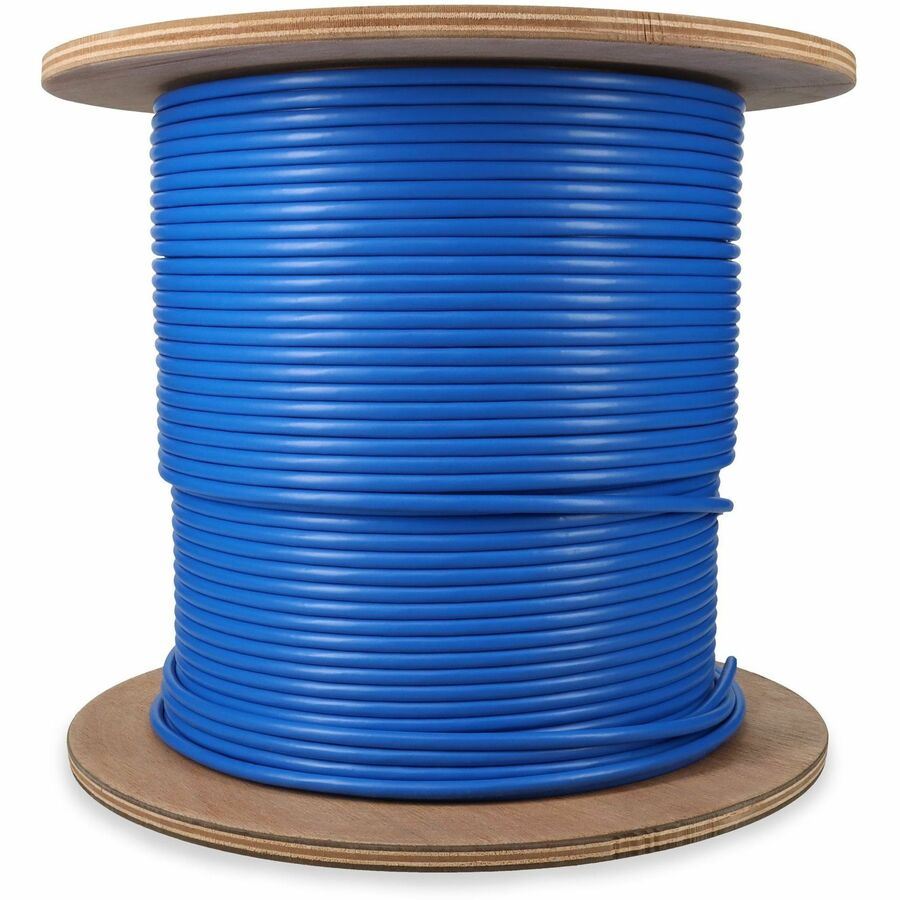 AddOn 500ft Non-Terminated Shielded Blue Cat6A STP Plenum Copper Bulk Cable