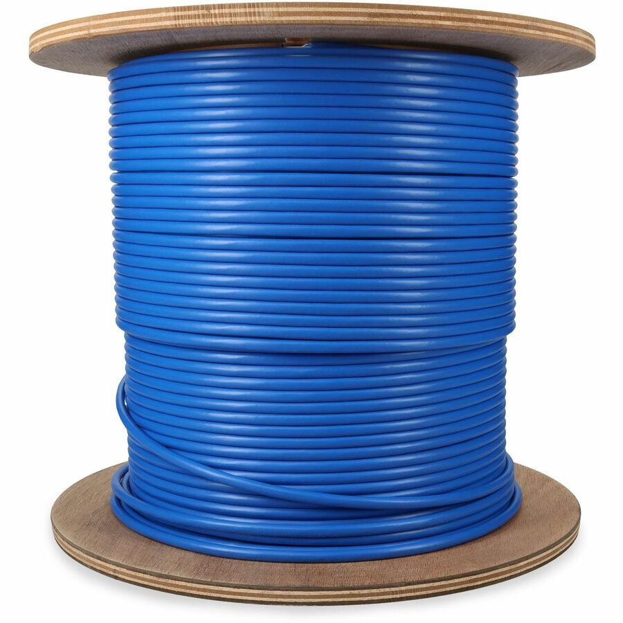 AddOn 500ft Non-Terminated Shielded Blue Cat6A STP Plenum Copper Bulk Cable