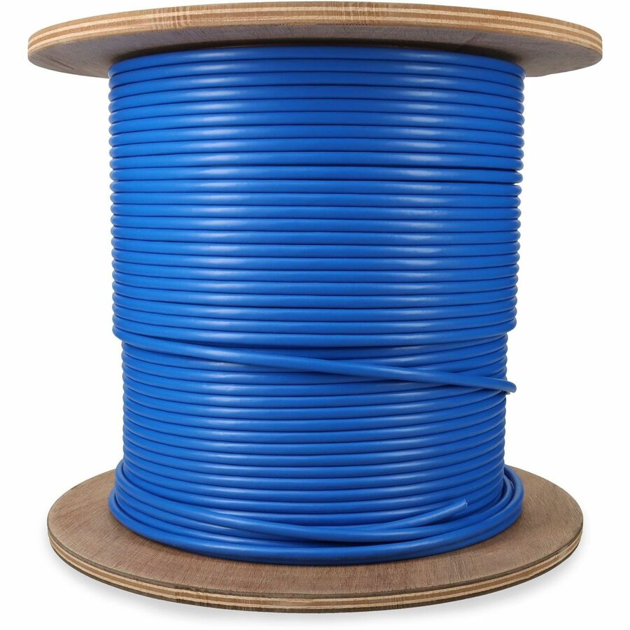 AddOn 500ft Non-Terminated Shielded Blue Cat6A STP Plenum Copper Bulk Cable