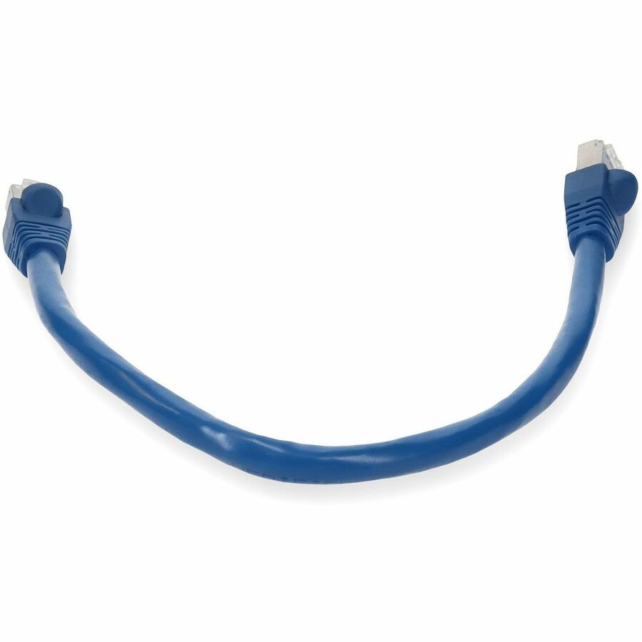 AddOn 5ft RJ-45 (Male) to RJ-45 (Male) Blue Snagless Cat6A STP PVC Copper Patch Cable