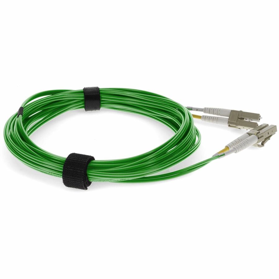 AddOn 2m LC (Male) to LC (Male) Green OM3 Duplex OFNR (Riser-Rated) Fiber Patch Cable