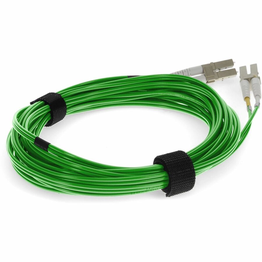 AddOn 2m LC (Male) to LC (Male) Green OM3 Duplex OFNR (Riser-Rated) Fiber Patch Cable