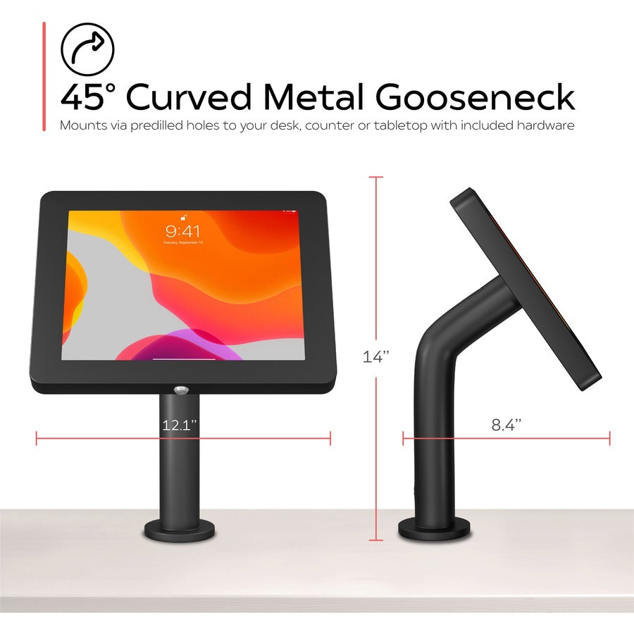 CTA Digital Premium Universal Security Enclosure with Curved Neck (Black)