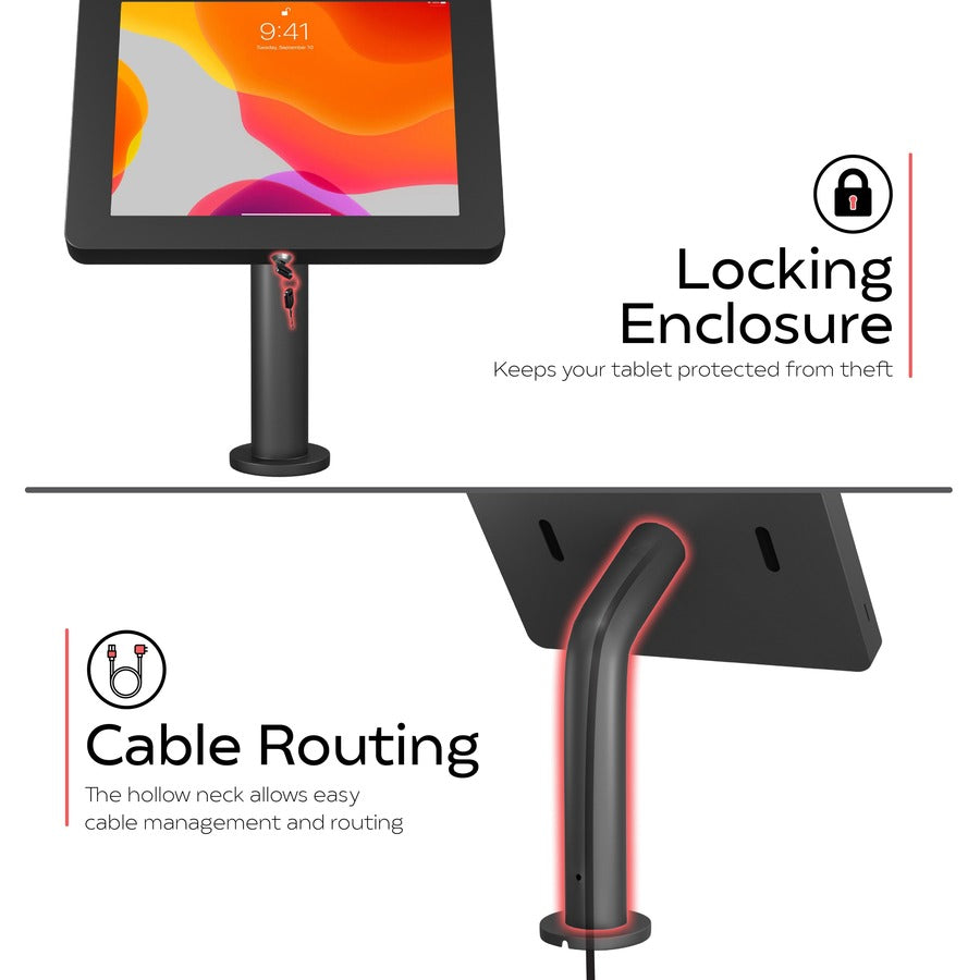 CTA Digital Premium Universal Security Enclosure with Curved Neck (Black)