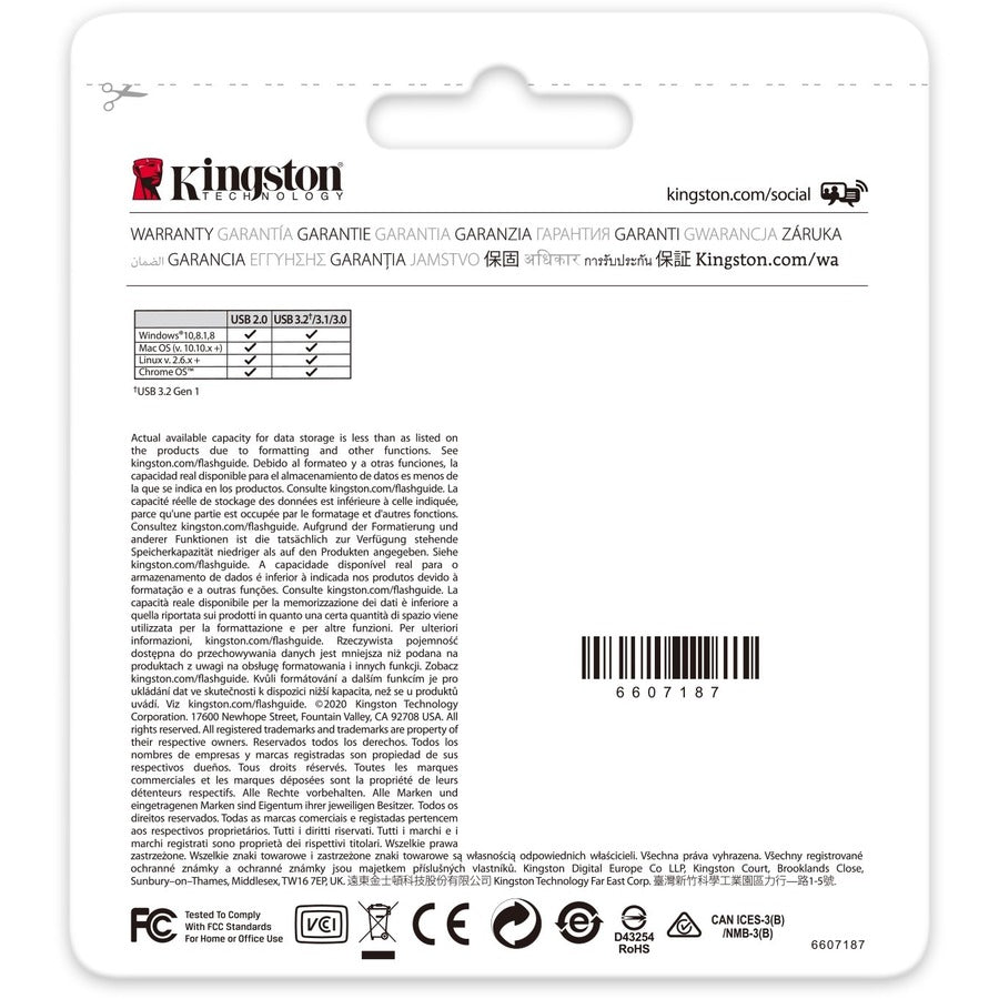 Kingston DataTraveler Exodia DTX 64GB USB 3.2 (Gen 1) Flash Drive