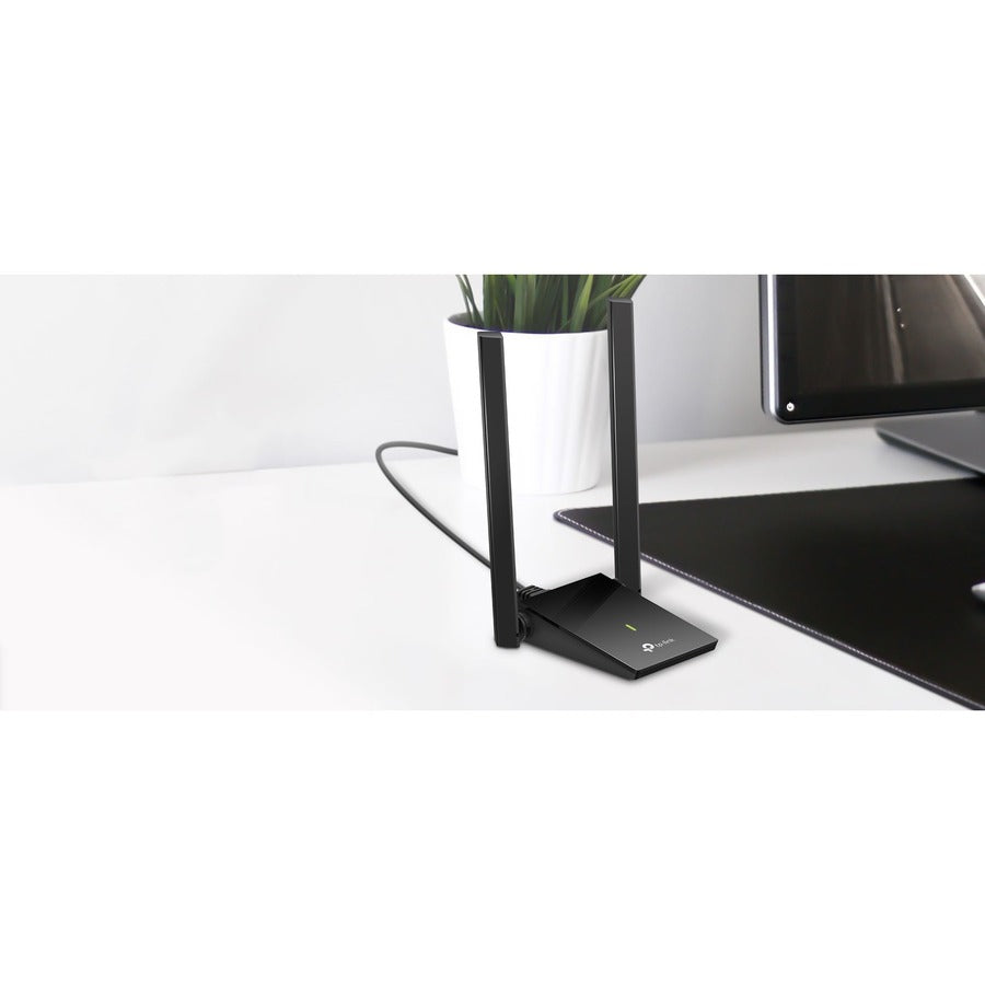 TP AC1300 Wireless USB Adapter, 5 GHz, AC1300 Dual Antennas High-Gain Wireless USB Adapter, Multi-Directional Antenna: Enable flexible deployment for the best reception with adjustable antennas and flexible desktop design.