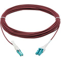 Eaton Tripp Lite Series 400G Duplex Multimode 50/125 OM4 Fiber Optic Cable (CS-PC/LC-PC), Round LSZH Jacket, Magenta, 10 m