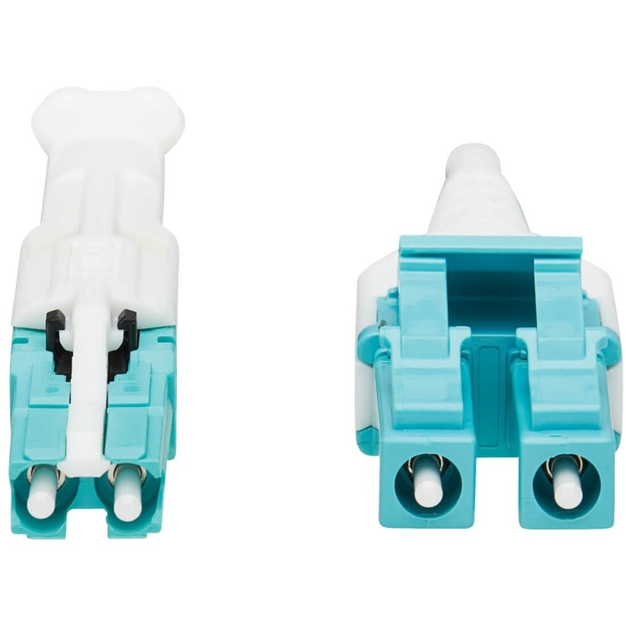 Eaton Tripp Lite Series 400G Duplex Multimode 50/125 OM4 Fiber Optic Cable (CS-PC/LC-PC), Round LSZH Jacket, Magenta, 10 m