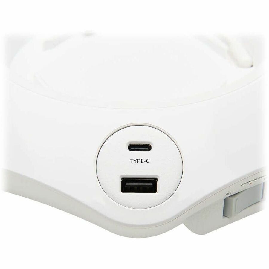 Eaton Tripp Lite Series Conference Power Surge Protector - 4 NEMA 5-15R Outlets, USB-C & 3 USB-A Ports, Micro-USB, 8 ft. Cord