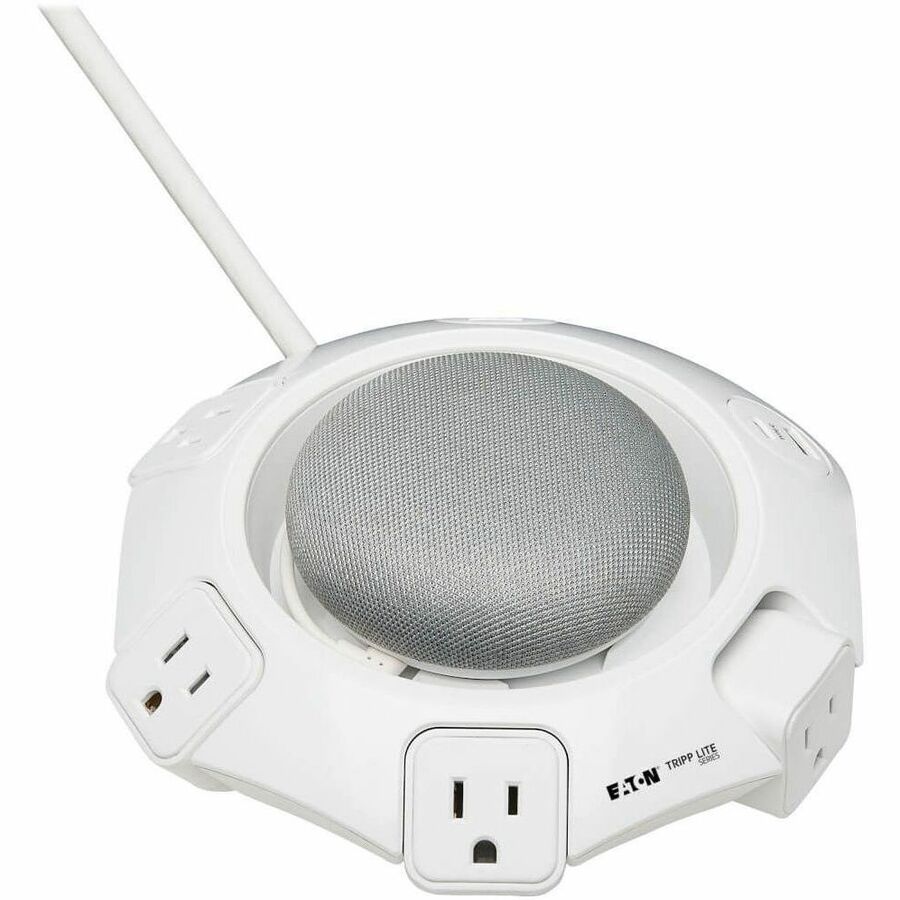 Eaton Tripp Lite Series Conference Power Surge Protector - 4 NEMA 5-15R Outlets, USB-C & 3 USB-A Ports, Micro-USB, 8 ft. Cord