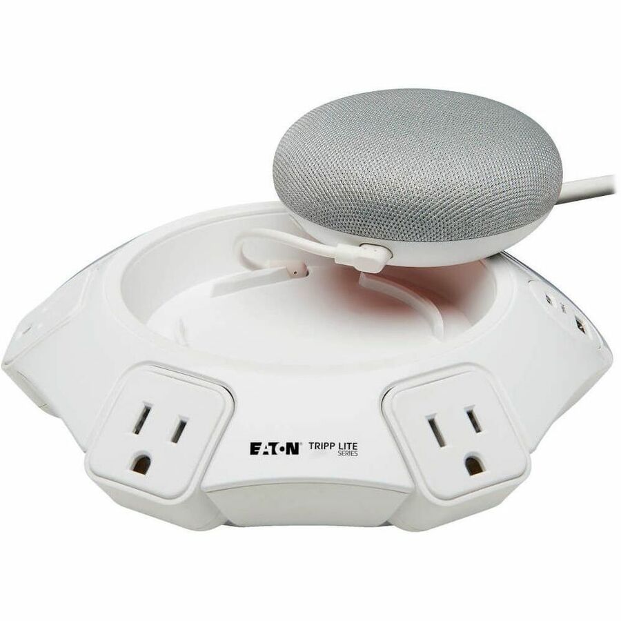 Eaton Tripp Lite Series Conference Power Surge Protector - 4 NEMA 5-15R Outlets, USB-C & 3 USB-A Ports, Micro-USB, 8 ft. Cord