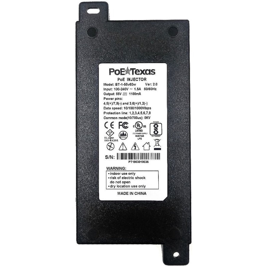 VISIONTEK GIGABIT IEEE 802.3BT POE++ Injector