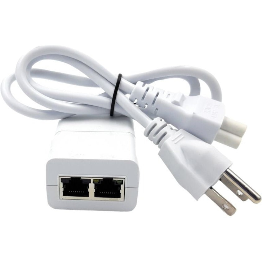 VisionTek PoE Injector - Integrated Single Port Gigabit Mode B PoE Injector With 48 Volt 15 Watt Output