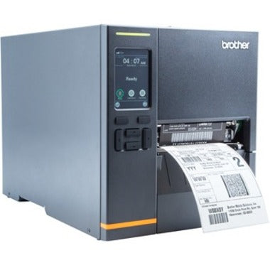 Brother TJ-4121TN Desktop Direct Thermal/Thermal Transfer Printer - Monochrome - Label/Receipt Print - USB - Serial