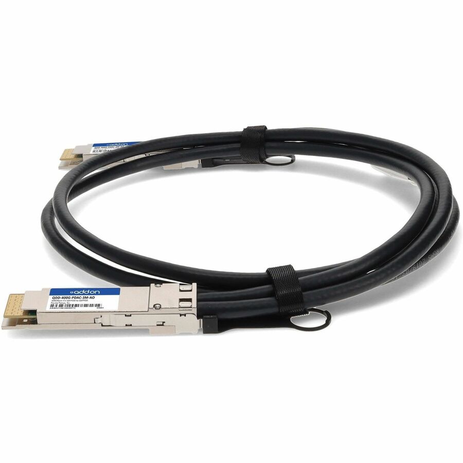 AddOn Juniper Networks QDD-400G-PDAC-3M Compatible 400GBase-CU QSFP-DD to QSFP-DD Direct Attach Cable (Passive Twinax, 3m)