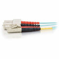 Legrand C2G 3.3ft (1m) LC-SC 10Gb 50/125 OM3 Duplex Multimode PVC Fiber Optic Cable - Aqua