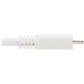 Eaton Tripp Lite Series Safe-IT USB 2.0 A to Micro-B Antibacterial Cable (M/M), White, 6 ft. (1.83 m)
