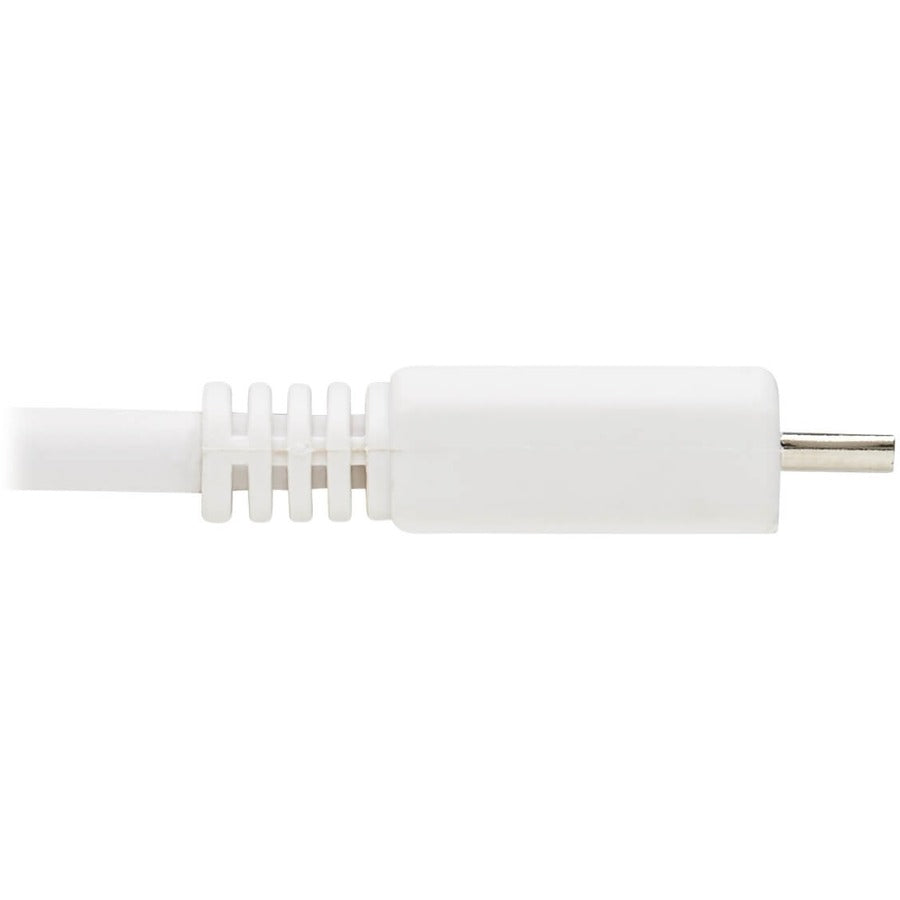 Eaton Tripp Lite Series Safe-IT USB 2.0 A to Micro-B Antibacterial Cable (M/M), White, 6 ft. (1.83 m)