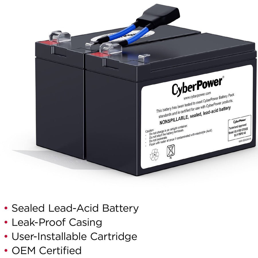 CyberPower RB1270X2E Replacement Battery Cartridge