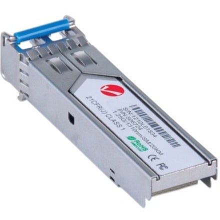 Intellinet Gigabit Ethernet SFP Mini-GBIC Transceiver, 1000Base-Lx (LC) Single-Mode Port, 20km, Equivalent to Cisco GLC-LH-SM, Three Year Warranty