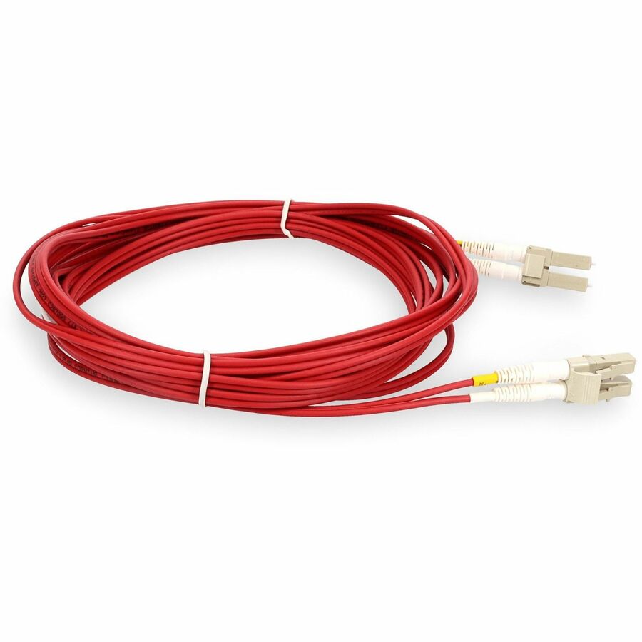 AddOn 5m LC (Male) to LC (Male) Red OM3 Duplex OFNR (Riser-Rated) Fiber Patch Cable