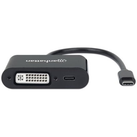 IC Manhattan USB-C to DVI Converter With Power Delivery Port