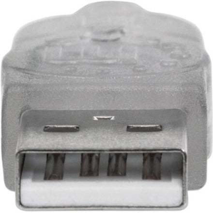 Manhattan Hi-Speed USB 2.0 A Male to A Female Extension Cable, 15', Translucent Silver