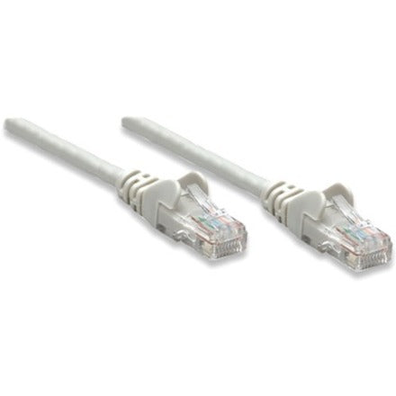 IC Intellinet Network Patch Cable, Cat5e, 1.5m, Grey, CCA, U/UTP, PVC, RJ45, Gold Plated Contacts, Snagless, Booted, Lifetime Warranty, Polybag