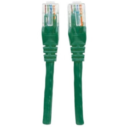 IC Intellinet Network Patch Cable, Cat6, 3m, Green, CCA, U/UTP, PVC, RJ45, Gold Plated Contacts, Snagless, Booted, Lifetime Warranty, Polybag