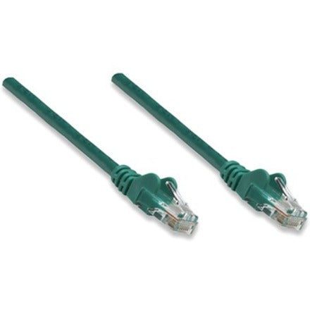 IC Intellinet Network Patch Cable, Cat6, 3m, Green, CCA, U/UTP, PVC, RJ45, Gold Plated Contacts, Snagless, Booted, Lifetime Warranty, Polybag