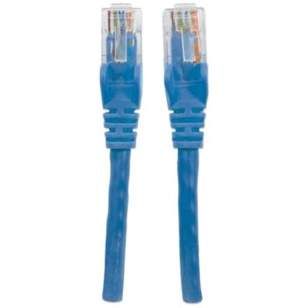IC Intellinet Network Patch Cable, Cat6, 5m, Blue, CCA, U/UTP, PVC, RJ45, Gold Plated Contacts, Snagless, Booted, Lifetime Warranty, Polybag