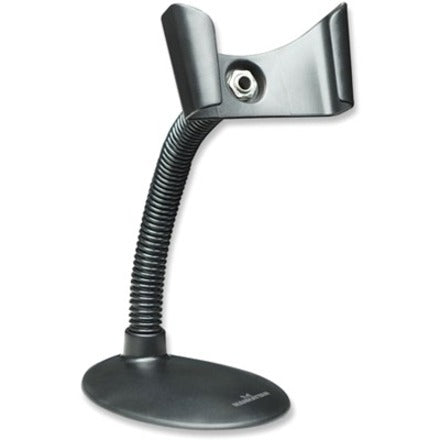 Manhattan Gooseneck Barcode Scanner Stand, 10.19 oz, Black