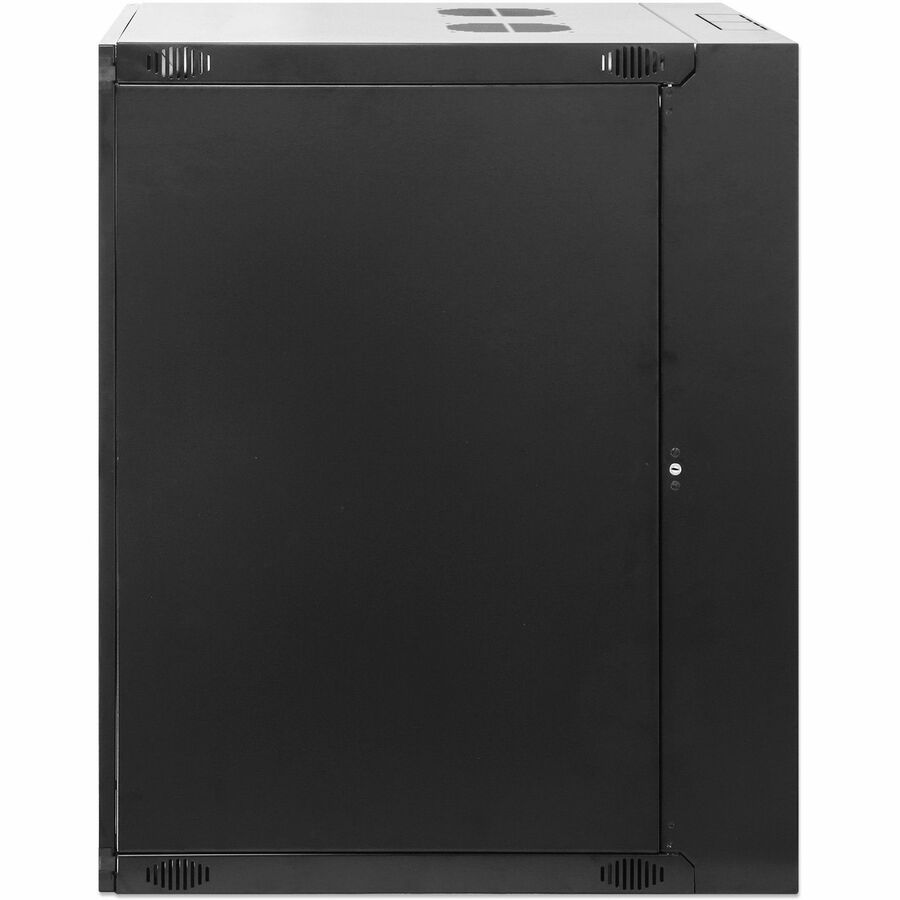 IC Intellinet Network Cabinet, Wall Mount (Double Section), 15U, 600mm Depth, Black, Flatpack, Max 30kg, 19" , Three Year Warranty