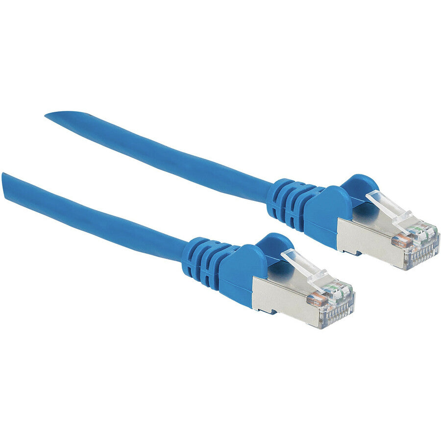 IC Manhattan Cat6a S/FTP Patch Cable, 14 ft., Blue