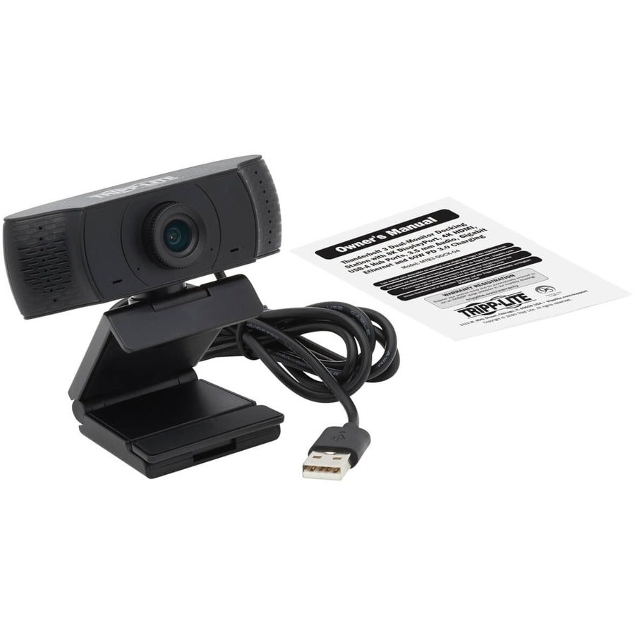 Eaton Tripp Lite Series HD 1080p USB Webcam with Microphone for Laptops and Desktop PCs