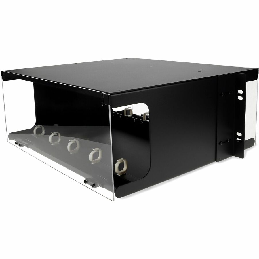 AddOn 19-inch Patch Panel 4U Chassis with 12 Open LGX Cassette Bays