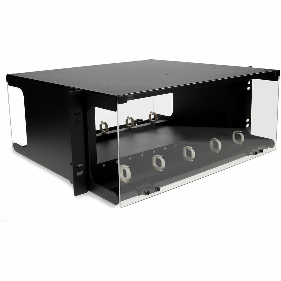 AddOn 19-inch Patch Panel 4U Chassis with 12 Open LGX Cassette Bays
