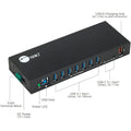 SIIG 10 Port Industrial USB 3.1 Gen 1 Hub with Dual USB-C & 65W Charging