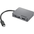 Lenovo USB-C Travel Hub Gen2 is an essential extension adapter that enables you to easily connect to an external monitor, wired network, and USB device