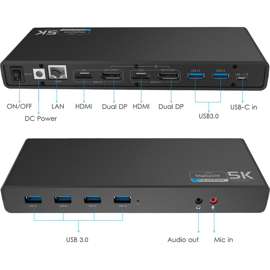 4XEM USB-C 4K Ultra HD Multi-Display Universal Docking Station