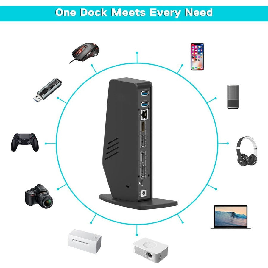 4XEM USB-C 4K Ultra HD Multi-Display Universal Docking Station with Type-A