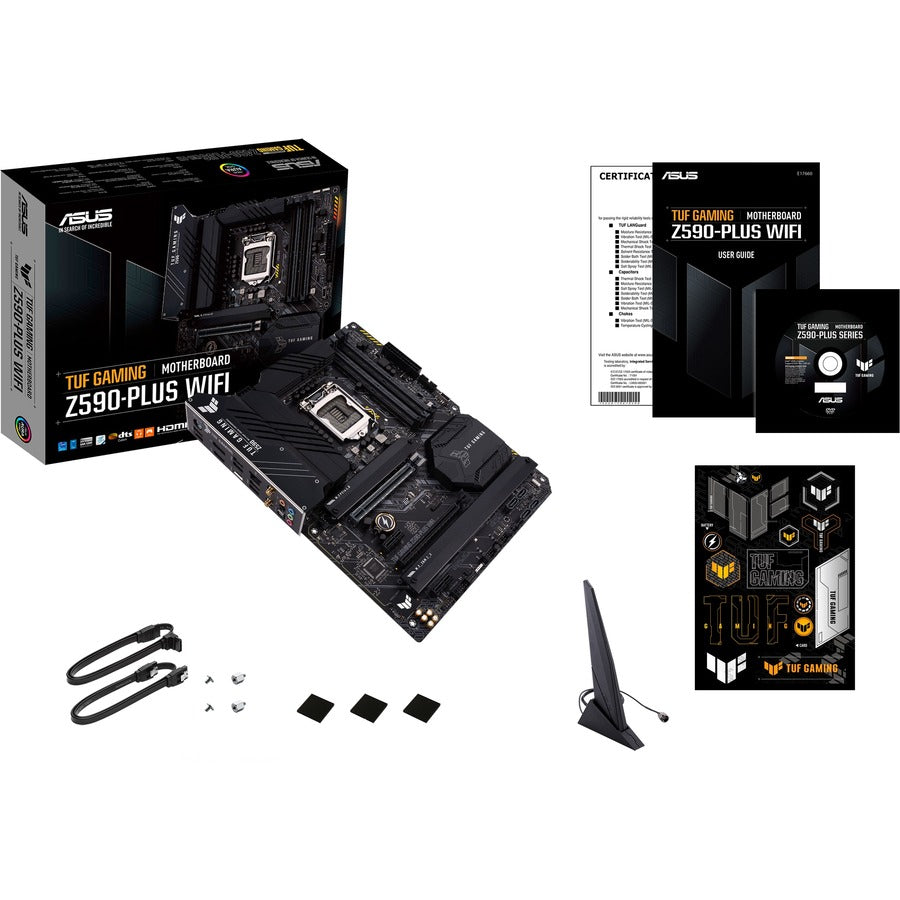 TUF GAMING Z590-PLUS Desktop Motherboard - Intel Z590 Chipset - Socket LGA-1200 - Intel Optane Memory Ready - ATX