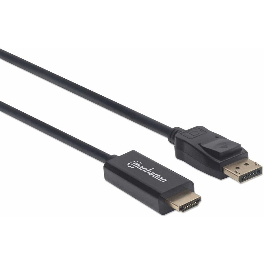 IC Manhattan 1080p DisplayPort to HDMI Cable, Male, 9.84 ft, Black