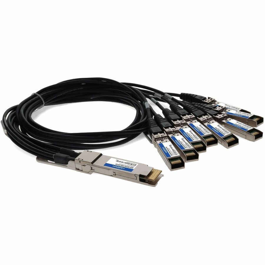 AddOn MSA and TAA Compliant 400GBase-CU QSFP-DD 400G to 8xSFP56 Direct Attach Cable (Passive Twinax, 1m)