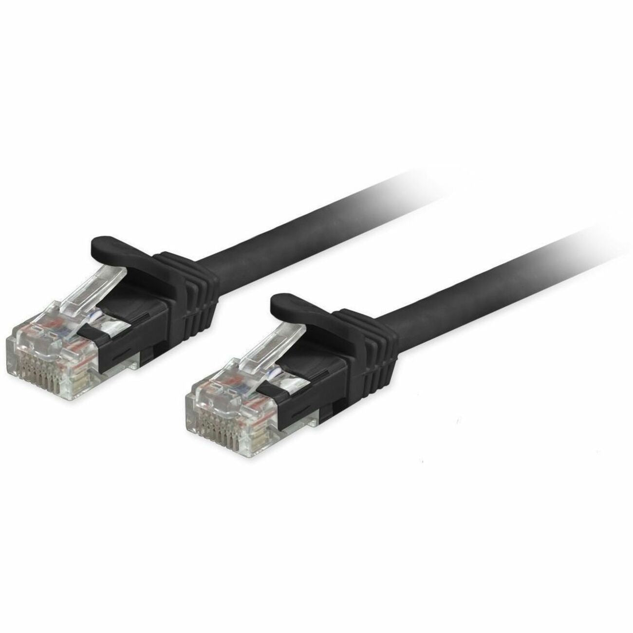Comprehensive Cat6a Unshielded (UTP) Snagless Ethernet Patch Cable Black 1ft