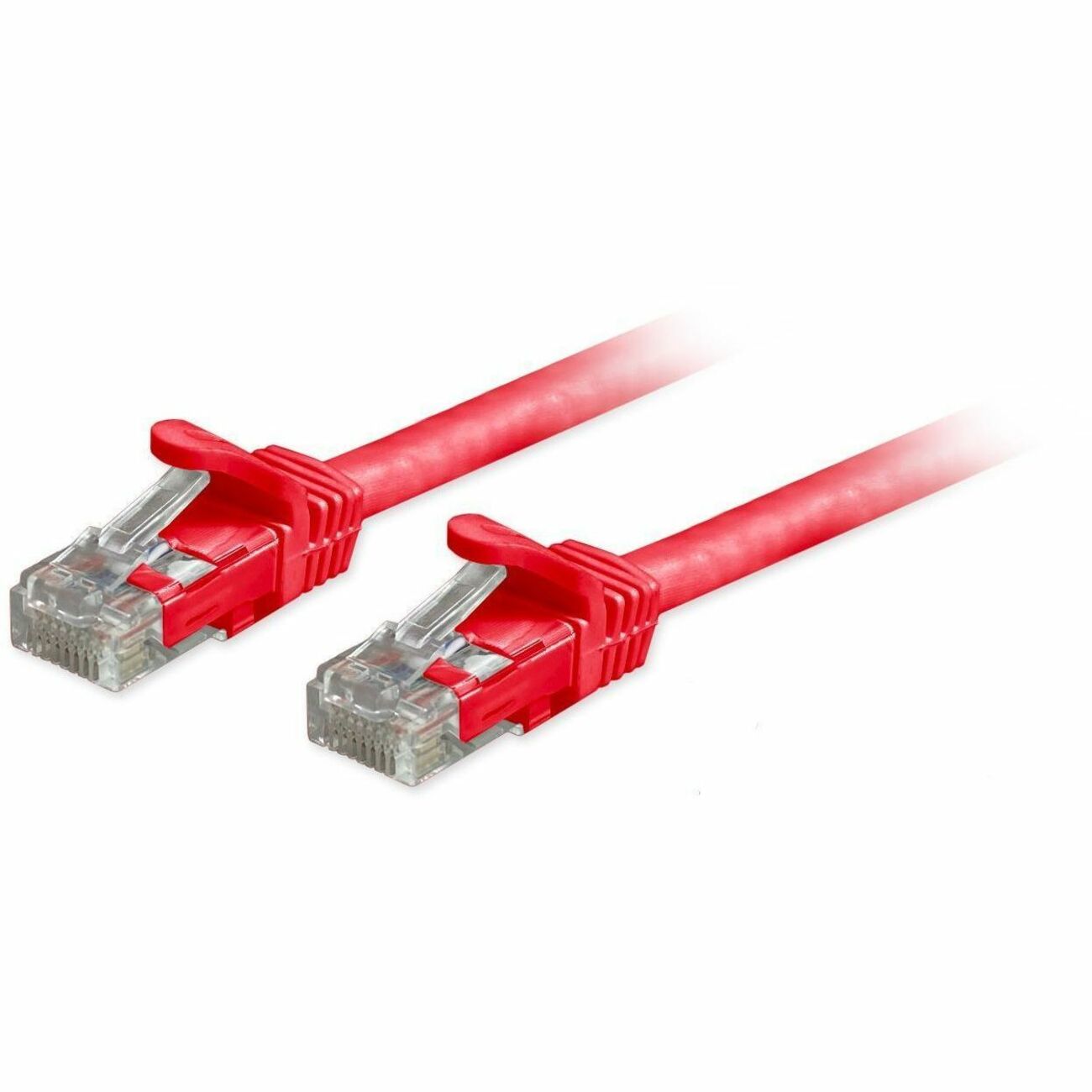 Comprehensive Cat6a Unshielded (UTP) Snagless Ethernet Patch Cable Red 50ft