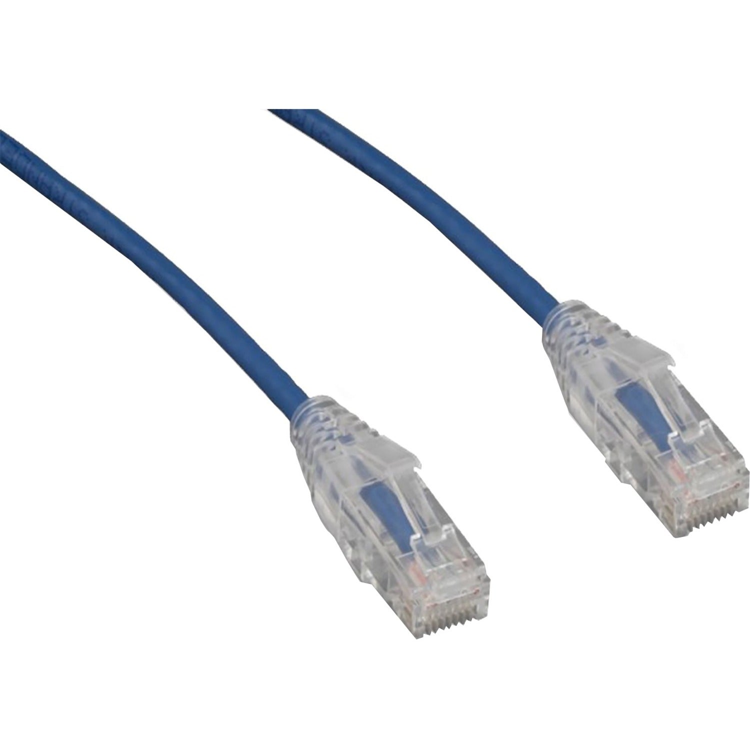 ENET 40FT CAT6 BLUE CLEAR BOOT 28AWG