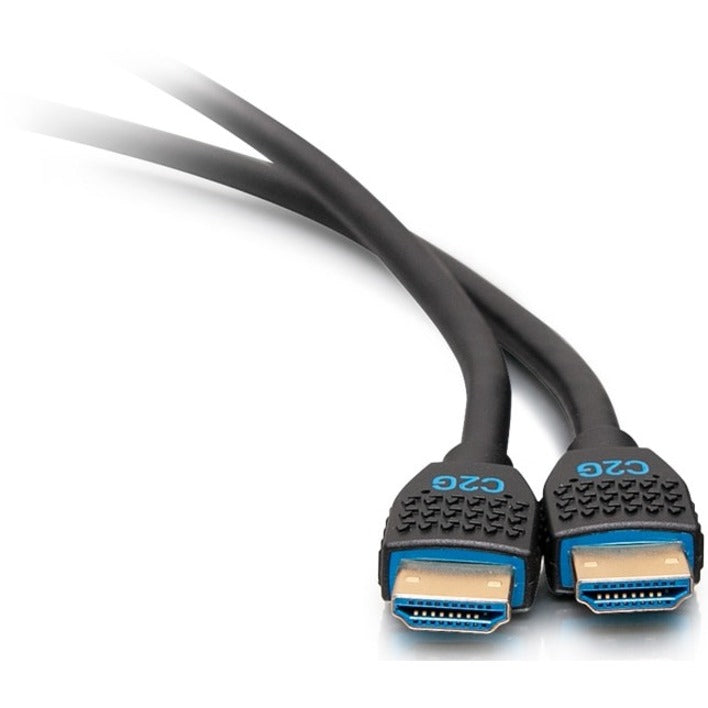 C2G 2ft Performance Series Ultra Flexible High Speed HDMI Cable w Ethernet - In-Wall CMG Rated - 4K 60Hz - M/M - Black